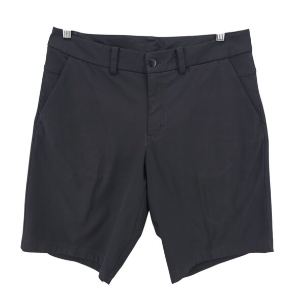 LULULEMON The Works Short Men's Black ABC Warpstreme Stretch Size 34 - Picture 1 of 6